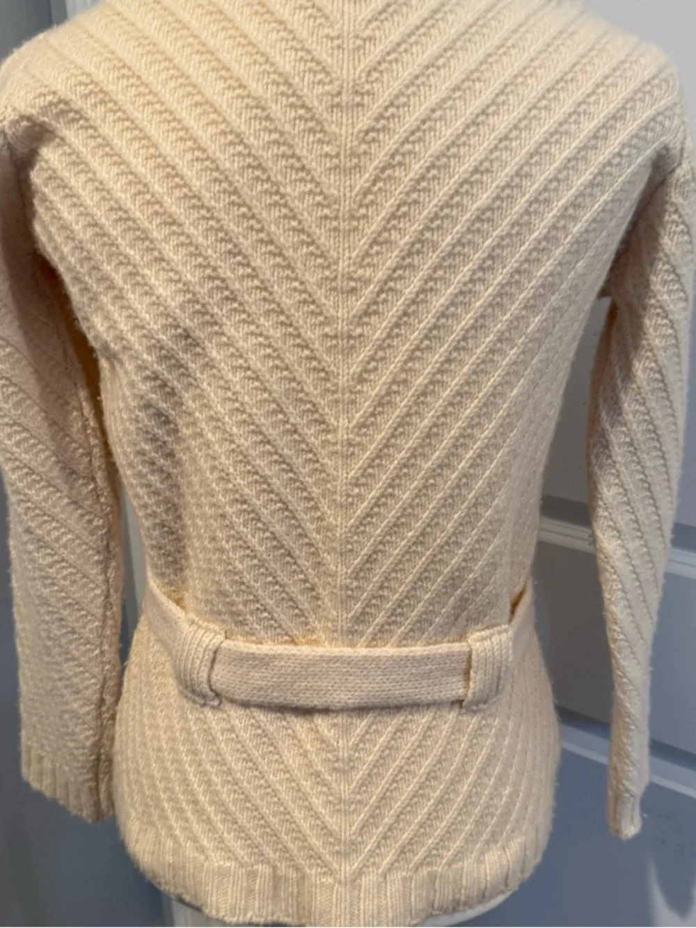 Irish Fisherman Knit Turtleneck Sweater - Cream - Picture 11 of 11